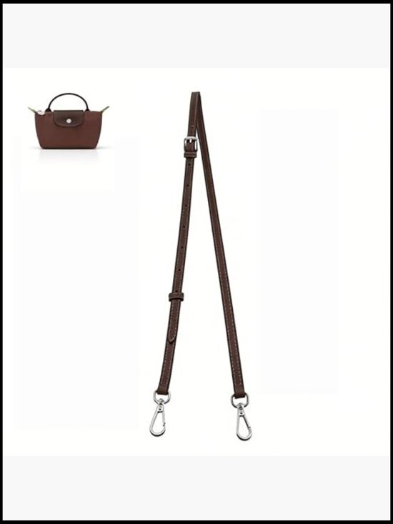 Leather Shoulder Strap Kit Adjustable Crossbody Bag Strap Solid Cowhide main image 4